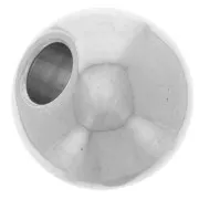 Perle ronde aplatie 12x10 mm - Acier inoxydable 304L x1