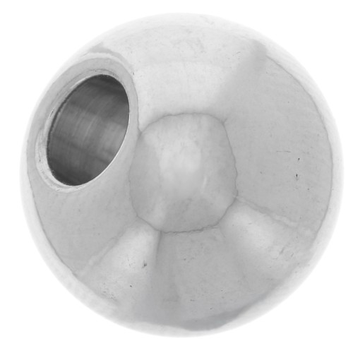 Perle ronde aplatie 12x10 mm - Acier inoxydable 304L x1