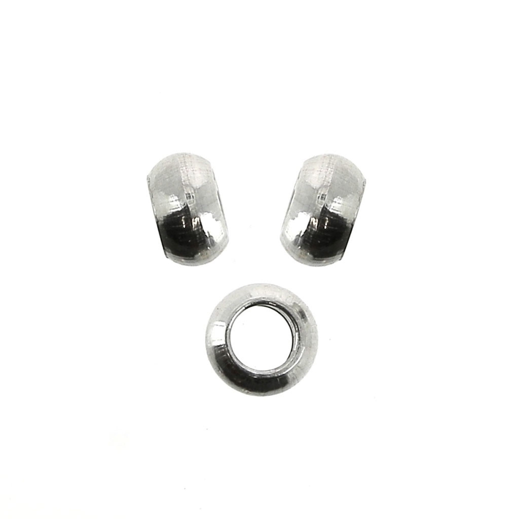 UNICRAFTALE 200 Perles Espacement Acier Inoxydable 8mm - Grand Trou Pour Bracelets DIY