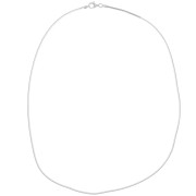 Tour de cou maille serpentine carré 1,40 mm en Argent 925 x 44 cm