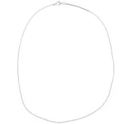 Tour de cou maille serpentine carré 1,40 mm en Argent 925 x 44 cm