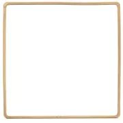 Anneau de montage et tissage carré 40 mm - Laiton brut x1