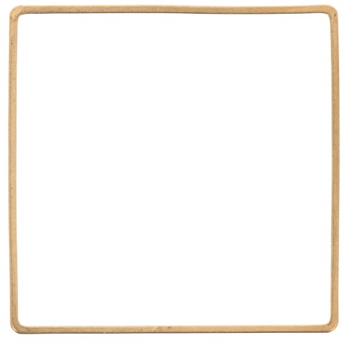 Anneau de montage et tissage carré 40 mm - Laiton brut x1