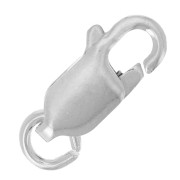 Fermoirs mousquetons allongés 12 mm - Argent 925 x20