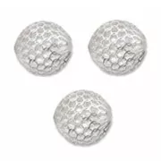 Perles Rondes filigranées 10 mm en Argent 925 x5