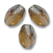 Olives facettées 11x8 mm Smoked Topaz x20|raw }}