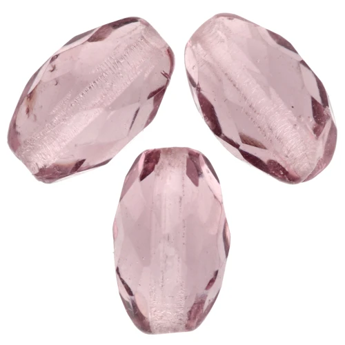 Olives facettées 12x7.5 mm Light Amethyst x20