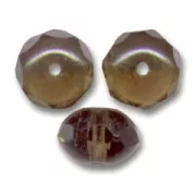 Donuts 9x6 mm Smoked Topaz x25