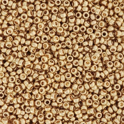 Rocaille Miyuki 15/0 193 - 24kt Gold Light Plated x5g