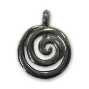 Breloque spirale 17 mm black nickel x1|raw }}
