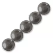 Crystal - Perles nacrées PureCrystal 5810 8 mm Dark Grey Pearl x5 Perles nacrées PureCrystal 5810 8 mm Dark Grey Pearl x5