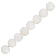 Perles en Nacre Blanche 3 mm x25|raw }}
