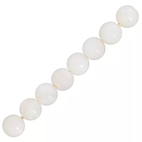 Perles en Nacre Blanche 3 mm x25