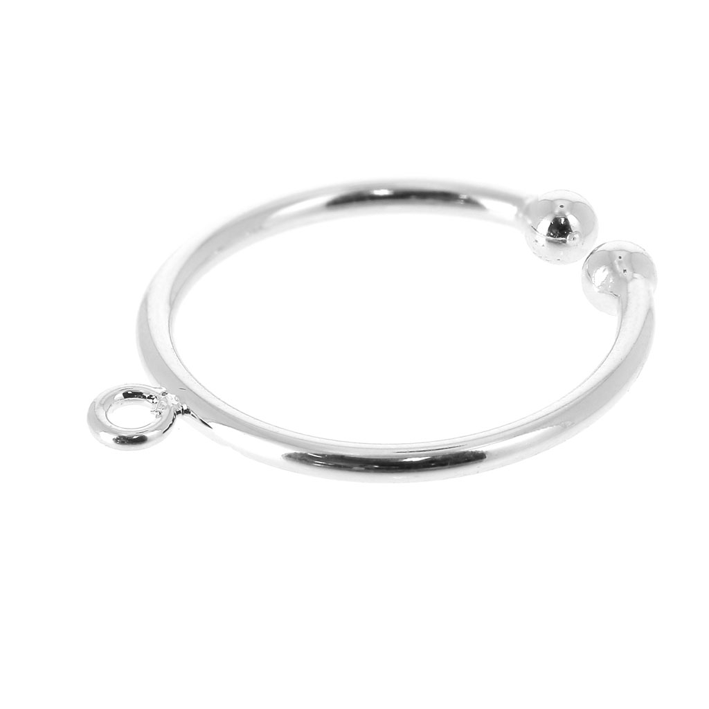 Bague 3 Rangs Réglable En Métal Argenté – Travail Artisanal, Neuf Sans Emballage