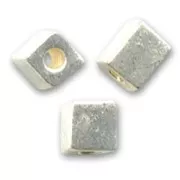 Cubes Miyuki 3 mm SB3-1051- Galvanized Silver Metallic x10g