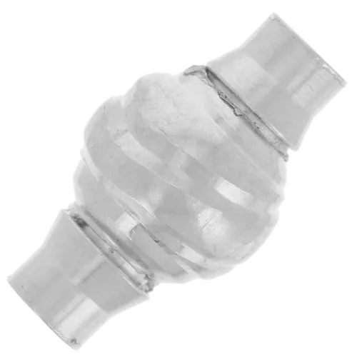 Fermoir aimanté - motif spirale - pour bracelet cordon 3 mm - Argent 925 x1