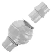 Fermoir aimanté - motif spirale - pour bracelet cordon 3 mm - Argent 925 x1