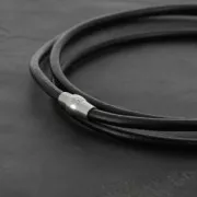 Fermoir aimanté 16 mm pour bracelet cordon 4 mm - en Argent 925 x1