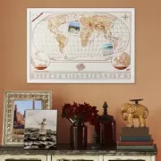 Carte du Monde magnétique Luckies London 61.5x43.4 cm Planisphère x1