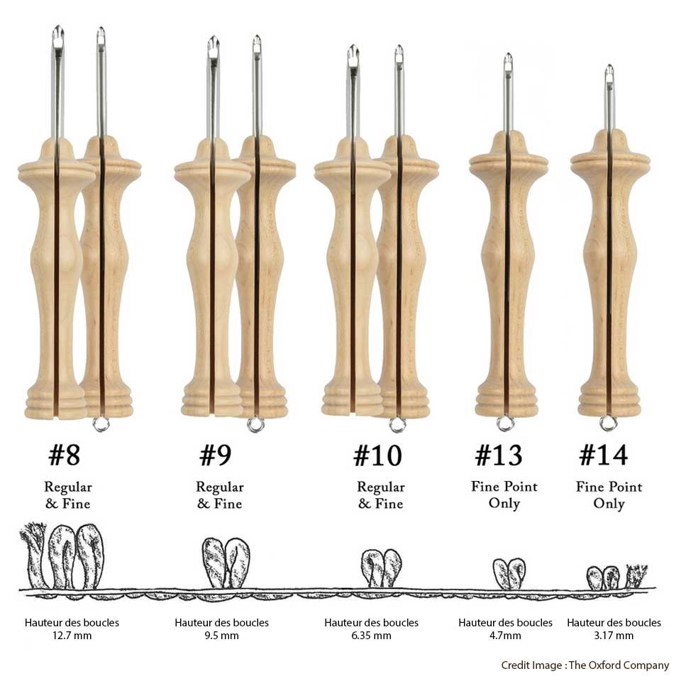 Punch Needle Oxford taille 8 Regular aiguille magique pour broderie facile Perles & Co