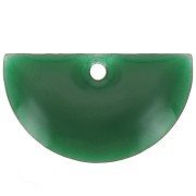 Sequins demi-cercle en métal et résine époxy 9.5x16 mm Vert Sapin x6