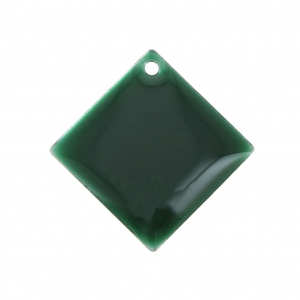 Sequins losanges en métal et résine époxy 16x16 mm Vert Sapin x 8