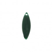 Sequins navette en métal et résine époxy 16x5 mm Vert Sapin x6