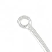 Intercalaire Demi bracelet - fil rond - 2 anneaux 45x20 mm en Argent 925 x1