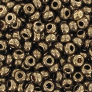 Perles rocailles Preciosa 9/0 2.5 mm - Gold Bronze x250g