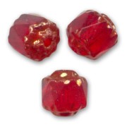 Facettes Antiques  6 mm Light Siam Dark Bronze x20