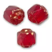 Facettes Antiques  6 mm Light Siam Dark Bronze x20