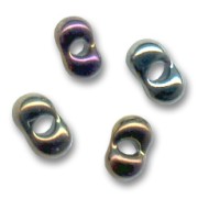 Perles en verre Farfalles Peanut Beads 4x2 mm - Brown Iris x20g|raw }}