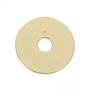 Médaille ronde évidée multi-cercle motif ethnique 20 mm Plaqué Or 3 microns x1