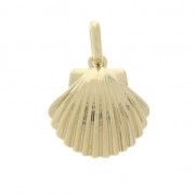 Breloque / Pendentif forme coquillage 14 mm Plaqué Or 3 microns x1|raw }}
