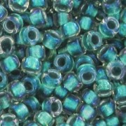 Rocaille Toho 15/0 TO15R264 - Crystal AB Teal Lined x8g