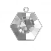 Serti pendentif pour PureCrystal Kaleidoscope Hexagon 4699 14x16 mm rhodié x1