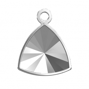Serti pendentif pour Triangle Kaleidoscope PureCrystal 4799 9 mm - Rhodié x1