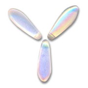 Dagues en verre 5x16 mm Crystal AB x50