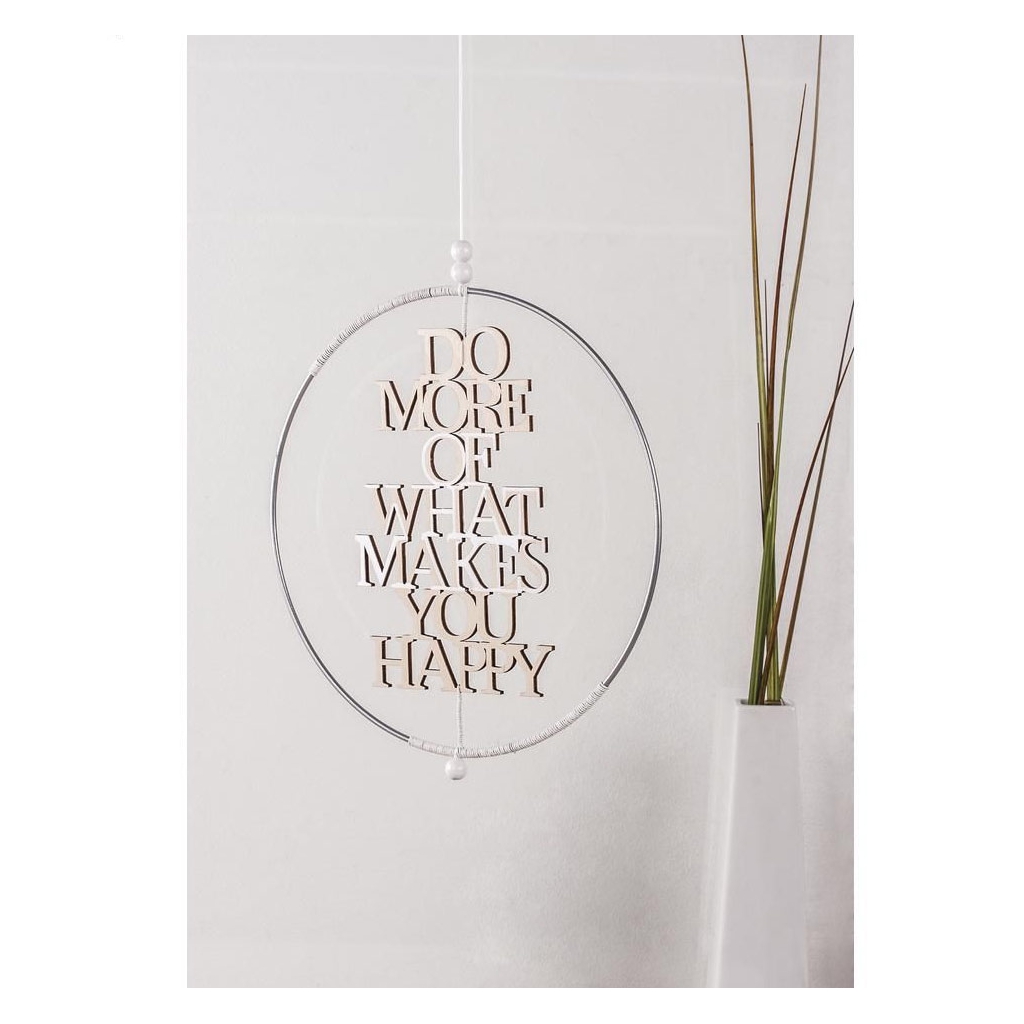 Cercle Nu En Métal Pour Attrape Rêves Suspension Et Abat-jour 25cm Gris Mat X1