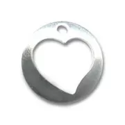 Breloque coeur évidé 10 mm en Argent 925 x1