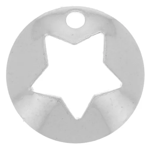 Breloque étoile évidée 10 mm en Argent 925 x1