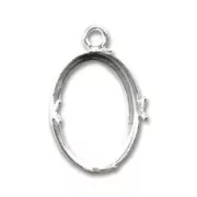 Serti pendentif pour cabochon 18x13 mm en Argent 925 x1