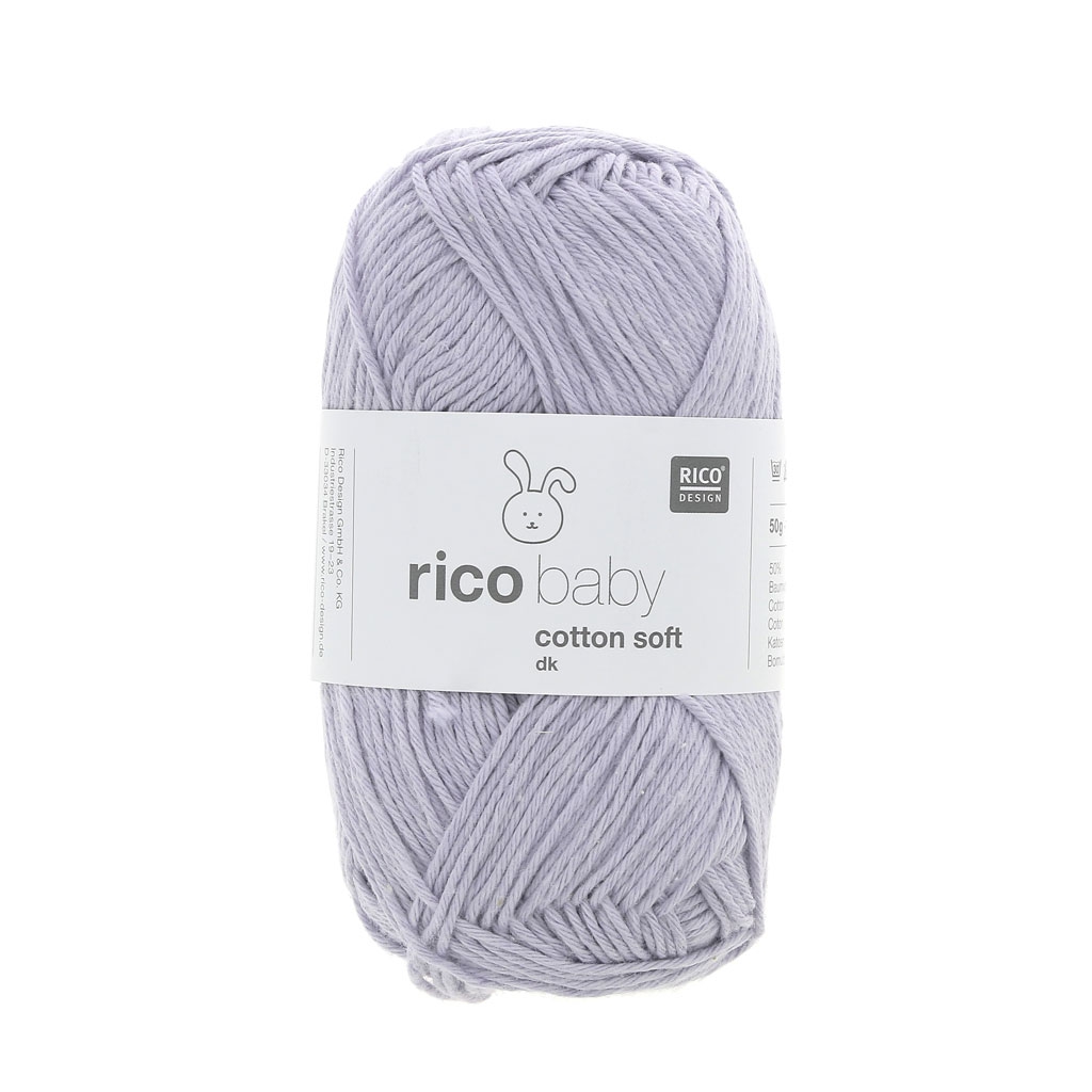 Laine Rico Baby Cotton Soft dk Rico Design Lilas Clair 062 x 50g