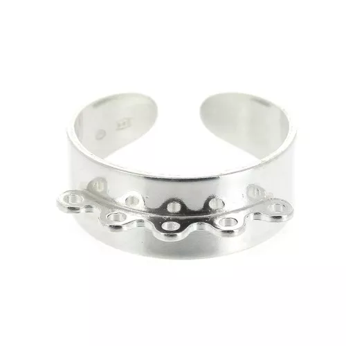 Bague 5 anneaux en Argent 925 x1