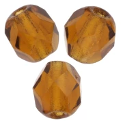 Facettes 4 mm Dark Topaz  x50