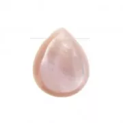 Goutte en Nacre 8x10 mm Rose x1