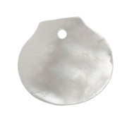 Sequin coquillage 10x11 mm - Nacre x1