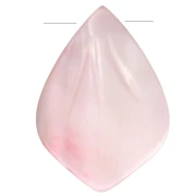 Pétale en nacre 14x10 mm - Rose x1