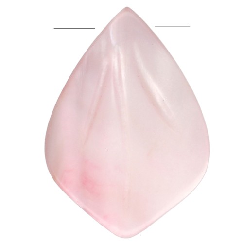 Pétale en nacre 14x10 mm - Rose x1