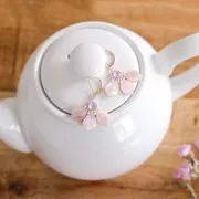 Pétale en Nacre 14.5x10 mm Rose x1